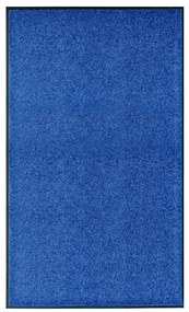vidaXL Covoraș de ușă lavabil albastru 90x150 cm
