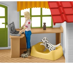 Cabinet veterinar Schleich 42502, pentru animalede casă