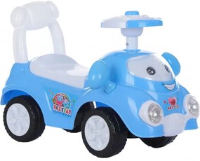 Masinuta cu functie de trotineta fara pedale NOVOKIDS™ Super Happy Car, Cu melodii si sunete, Max 25 kg, Pentru interior si exterior, Model Haios,