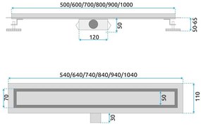 Rigola dus Rea NEOX 70 auriu periat