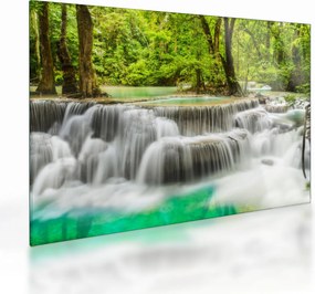 Tablou pe sticlă cu cascade (70x50 cm)