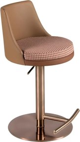Scaun de bar pivotant cu inaltime reglabila Stool maro