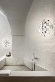 Aplica perete sau tavan design modern geometric Mida Medium Platino