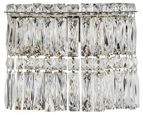 Aplica de perete LED crom, cristale sticla NUVIA