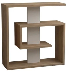 Măsuță laterală SALY 57x55 cm bej/maro