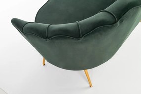 Canapea fixa Amorinito XL velvet verde