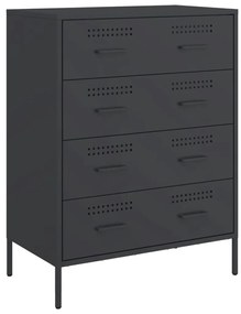 842982 vidaXL Dulap, negru, 68x39x89 cm, oțel