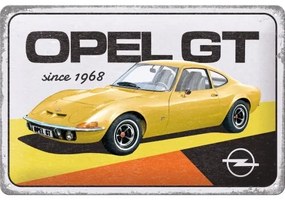 Placă metalică Opel GT - since 1968, (20 x 30 cm)