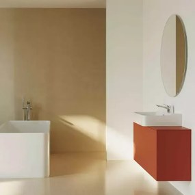 Lavoar suspendat Ideal Standard Atelier Conca 80 cm alb lucios cu orificiu preaplin