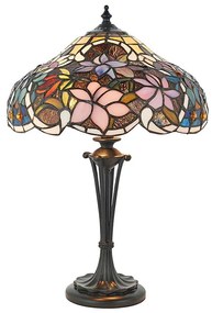 Endon 64327 - Lampă de masă Tiffany SULLIVAN, 2xE14/40W/230V, diametru 30 cm