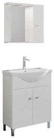 Set Mobilier Baie Luna, 65cm, Model B2, Alb