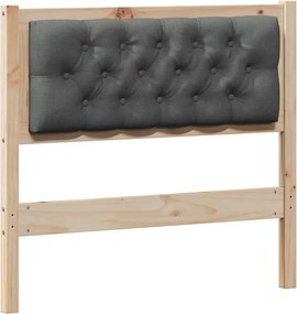 vidaXL Tăblie cap Altele maro și gri închis 90 cm Lemn masiv de pin