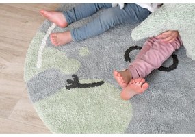 Covor pentru copii albastru lavabil/țesut manual din bumbac ø100 cm Big Big World – Lorena Canals
