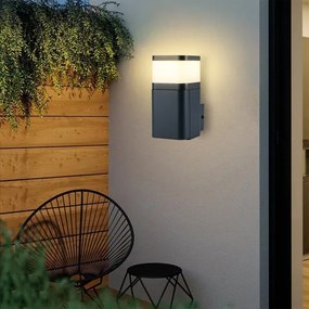 Brilagi - Aplică de exterior PILLAR cu priză Schuko, 1xG9/11W/230V, IP44, antracit