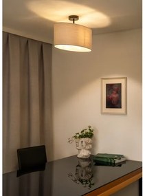 Lustră aplicată Duolla OVAL 1xE27/15W/230V gri