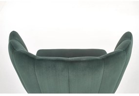 Scaun de bucaterie Bernita, verde/negru