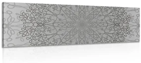 Tablou ornament circular gri