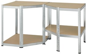 Juskys Raft de colt - 160x75x40-75 cm