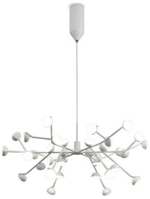 Lustra LED design modern ADN alb Large