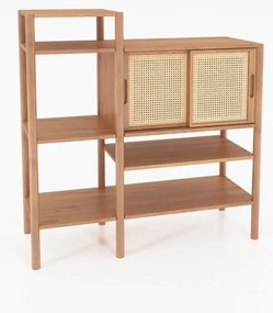 Bibliotecă din lemn de stejar 120x123 cm Pola - The Beds