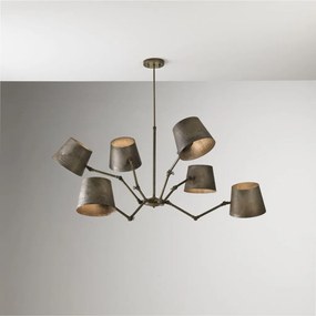 Lustra Vintage, Industrial Style cu 6 brate articulate, Reporter 271.04.OF