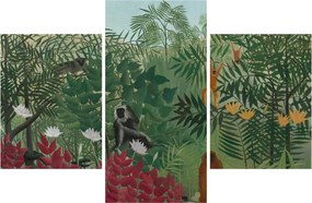 Tablou - Henri Rousseau, Tropical Forest with Monkeys, reproducere (90x60 cm)