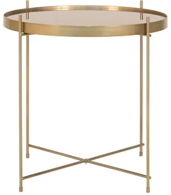 Măsuță de cafea rotundă aurie ø 48 cm Venezia - House Nordic