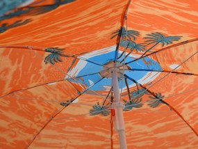Umbrela de plaja SUNSET BEACH 180 cm, portocalie