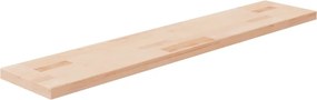 vidaXL Poliță, 100x20x2,5 cm, lemn masiv de stejar netratat