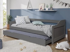 Pat cu pat suplimentar extensibil Lusid (gri) . 1064007