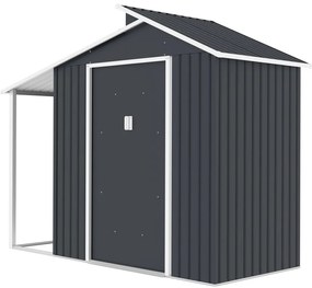 Furnigo Casă de grădină 292x129x229 cm - gri închis