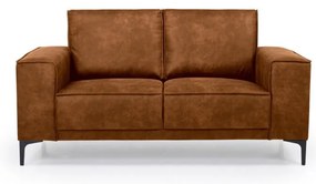 Canapea maro coniac cu tapițerie din imitație de piele 164 cm Copenhagen – Scandic