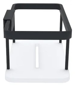 Raft de perete de duș NIMCO Ki-14015-B-90 KIBO negru mat/alb