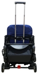 Carucior nou nascuti 2 in 1 BABY CARE™ PRO A8, Transformabil in troller, Spatar reglabil in 3 trepte, Roti cu rulment, Frana picior,Pliabil ,Albastru