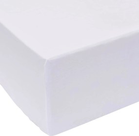 vidaXL Cearceaf Alb 200 x 160 cm Bumbac
