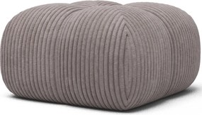 Puf Tapitat Covio 85x85x52 cm, Gri deschis Velvet – Modullo 03