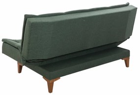 Canapea 3 Locuri, Lemn Solid, Santo, Verde