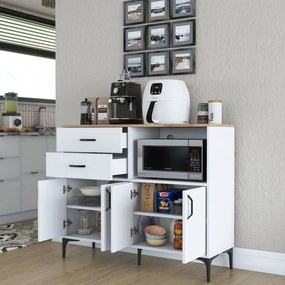 Dulap Jeby Walnut and White