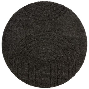 Covor Mint Rugs Norwalk Fergus, ø 160 cm, negru