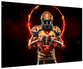 Tablou - Jucător de fotbal american (90x60 cm)