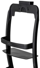 Raft pentru baie negru de agățat, autoadeziv din plastic Universal – Wenko