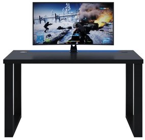 Masă PC gaming Gamer S (Negru) (cu iluminat LED RGB). 1054989