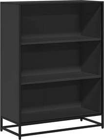 vidaXL Bibliotecă, negru, 80,5x35x107,5 cm, lemn prelucrat