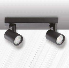 Spot LYNX 2xGU10/10W/230V negru