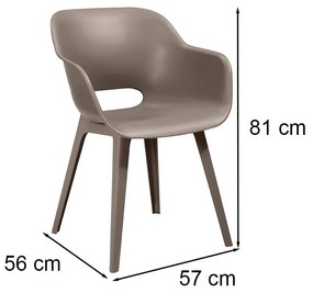 Scaun de grădină Akola duo cappuccino