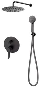 Sistem de dus incastrat FDesign Zaffiro negru mat