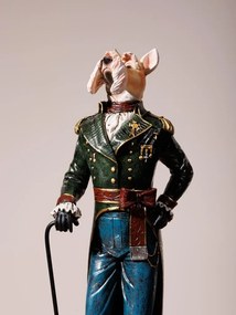 Statuie decorativă câine din rășină, H47 cm, "Dogmodore"