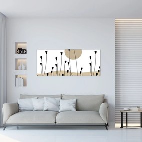 Tablou - Pajiște grafică N⁰2 (120x50 cm)