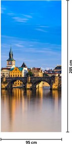Fototapet pentru ușă - Podul Karol (95x205cm)