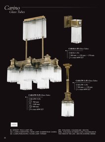 Lampadar design clasic realizat manual CARINO